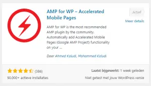 Accelarated Mobile Pages Plugin